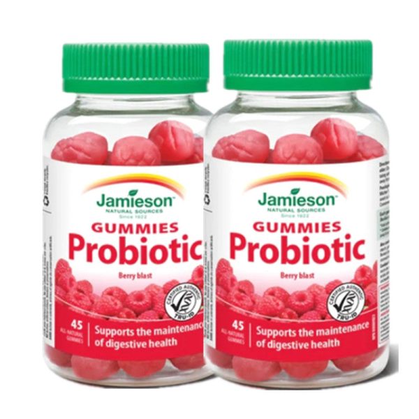 2 x Jamieson Probiotic Gummies Berry Blast 45 Gummies Bundle Cheap